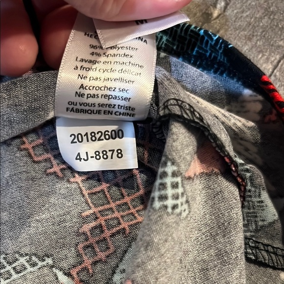 LuLaRoe Red and Blue High Low A-Line Dress with stars - Picture 8 of 9